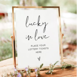 ADELLA Minimalistisch Gelukkig Verliefd Bord Poster