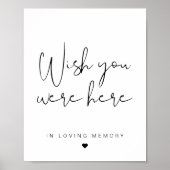 ADELLA Minimalistisch 'Was je hier maar'-bord Poster (Voorkant)