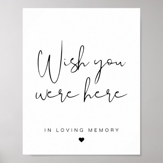 ADELLA Minimalistisch 'Was je hier maar'-bord Poster (Voorkant)