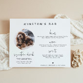 ADELLA Modern 1 Foto Huisdier Handtekening Drank B Poster