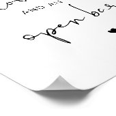 ADELLA Modern alles wat u nodig hebt is liefde en  Poster (Hoek)