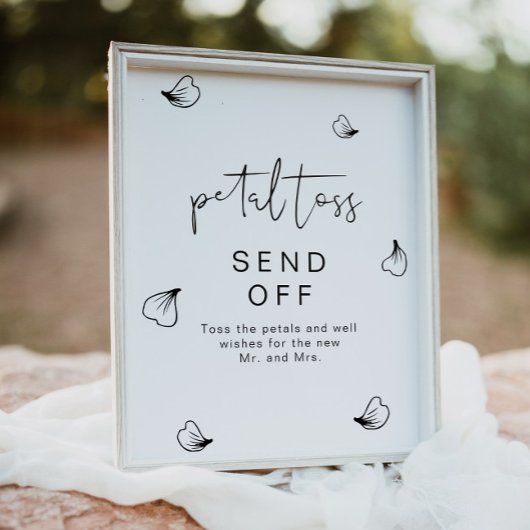 ADELLA Modern Boho Wedding Petal Toss Poster