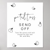 ADELLA Modern Boho Wedding Petal Toss Poster (Voorkant)