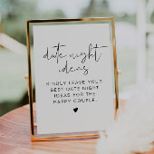 ADELLA Modern Date Night Ideas Date Jar Sign Kaart