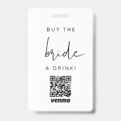 ADELLA Modern EDgy Koop de Bride een QR-code voor  Badge (Voorkant)