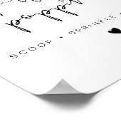 ADELLA Modern Edgy Popcorn Bar Wedding Sign Poster (Hoek)