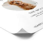 ADELLA Modern Minimal 1 Photo Pet Signature Drink Poster (Hoek)