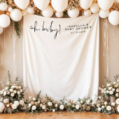 ADELLA Modern Minimal Baby shower Photo Tapestry Wandkleed