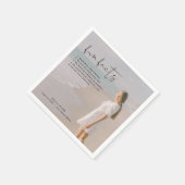 ADELLA Modern Minimal Fun Facts Graduation Party Servet (Hoek)