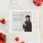 ADELLA Modern Minimal Fun Facts Graduation Party Servet (Insitu)