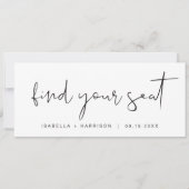 ADELLA Modern Minimal Vind uw Seat Header Kaart (Voorkant)