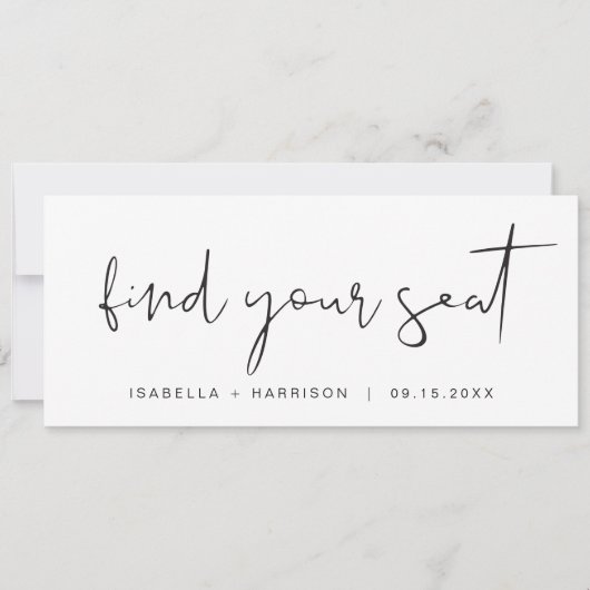 ADELLA Modern Minimal Vind uw Seat Header Kaart (Voorkant)