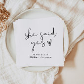 ADELLA Modern Minimal Ze Heeft Ja Gezegd Bruidsfee Servet