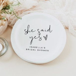 ADELLA Modern Minimal Ze Heeft Ja Gezegd Bruiloft Papieren Bordje