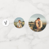 ADELLA Modern Minimal Ze zei ja Bruidsfeest Confetti (Achterkanten)