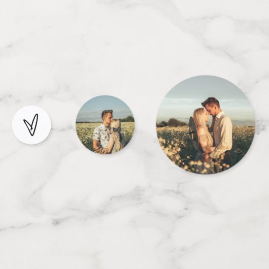 ADELLA Modern Minimal Ze zei ja Vrijgezellenfeest Confetti (Achterkanten)