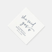 ADELLA Modern Minimal Ze zei ja Vrijgezellenfeest Servet (Hoek)