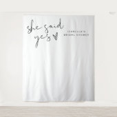 ADELLA Modern Minimal Ze zei ja Vrijgezellenfeest Wandkleed (Voorkant)