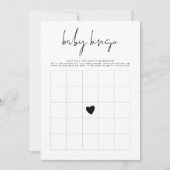 ADELLA Modern Minimalist Baby shower Bingo Game Kaart (Voorkant)