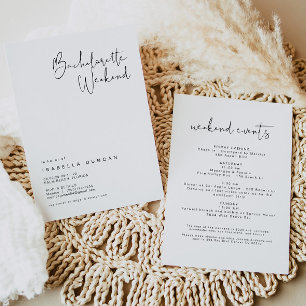 ADELLA - Modern minimalist Bachelorette Weekend Kaart