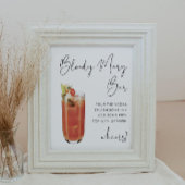 ADELLA Modern Minimalist Bloody Mary Bar Poster