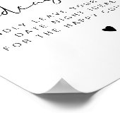 ADELLA Modern Minimalist Date Night Card Sjabloon Poster (Hoek)