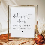 ADELLA Modern Minimalist Date Night Card Sjabloon Poster<br><div class="desc">Deze date night vrijgezellenfeest game sjabloon is voorzien van een elegant calligrafielettertype en een modern,  minimalistisch design. Verander eenvoudig de kleuren en bewerk *most* formuleringen om aan de behoeften van uw gelegenheid te voldoen. Dit teken is perfect voor je hedendaagse,  minimalistische,  bohemen vrijgezellenfeest of andere viering.</div>