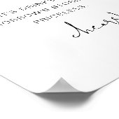 ADELLA Modern Minimalist Funny Open Bar Poster (Hoek)