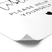 ADELLA Modern Minimalist Grazing Table Sign Poster (Hoek)