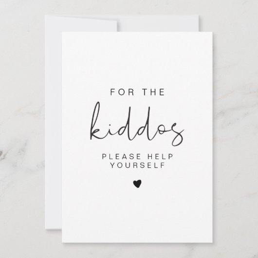 ADELLA Modern Minimalist Kids Tafelbord Kaart (Voorkant)