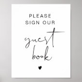 ADELLA Modern Minimalist Let's Eat Dinner Menu Poster (Voorkant)