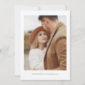 ADELLA Modern Minimalist Photo Save the Date Invit Kaart (Achterkant)