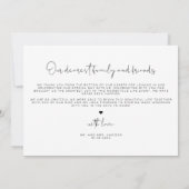 ADELLA Modern Minimalist Photo Weddenschap Harteli Kaart (Achterkant)