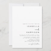 ADELLA Modern Minimalist Photo Wedding Kaart (Voorkant)