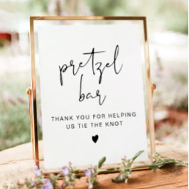 ADELLA Modern Minimalist Pretzel Bar Teken Poster