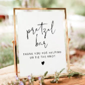 ADELLA Modern Minimalist Pretzel Bar Teken Poster