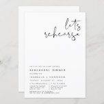 ADELLA Modern Minimalist Rehearsal Dinner Kaart<br><div class="desc">Deze repetitieve uitnodiging voor het avondeten is voorzien van een stijlvol, handgeschreven lettertype en een modern, minimalistisch ontwerp. Bewerk de *Meest* formulering eenvoudig om aan uw behoeften te voldoen en bewerk alle kleuren in uw smaak. De eenvoudige zwart-witte kleurencombinatie maakt het de perfecte toevoeging aan uw minimalistische, moderne, of hedendaagse...</div>