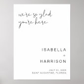 ADELLA - Modern Minimalist Simple Weddenschap Welk Poster (Voorkant)