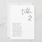 ADELLA Modern Minimalist Table Seating Card Kaart (Voorkant)