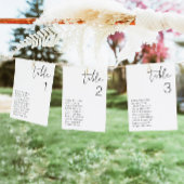 ADELLA Modern Minimalist Table Seating Card Kaart