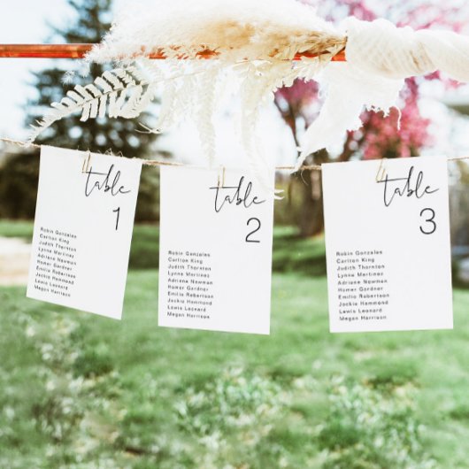 ADELLA Modern Minimalist Table Seating Card Kaart