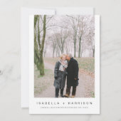 ADELLA Modern Minimalist Vow Renewal Kaart (Achterkant)