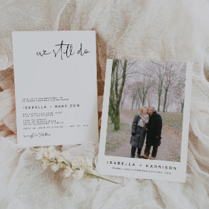 ADELLA Modern Minimalist Vow Renewal Kaart