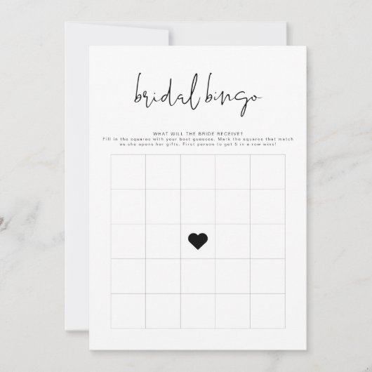 ADELLA Modern Minimalist Vrijgezellenfeest Bingo G Kaart (Voorkant)