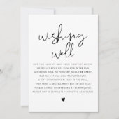 ADELLA Modern minimalist Wishing Well Sign Kaart (Voorkant)