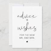 ADELLA Modern minimalistisch advies en wensen Kaart (Voorkant)