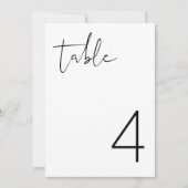 ADELLA - Modern minimalistisch eenvoudig tabelnumm Kaart (Voorkant)