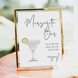 ADELLA Modern Minimalistisch Margarita Bar Bord Poster