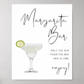 ADELLA Modern Minimalistisch Margarita Bar Bord Poster (Voorkant)