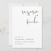 ADELLA Modern Minimalistisch Spaans Save the Date Kaart (Voorkant)